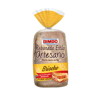 Rebanada Estilo Artesano Brioche Bimbo 550Gr.