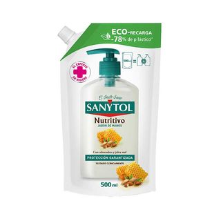 SANYTOL Recambio Jabón De Manos Nutritivo 500Ml (8411135007383)