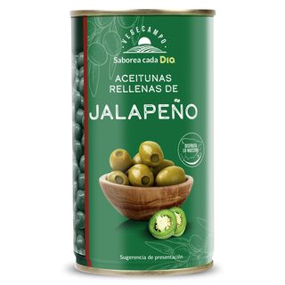 Aceitunas Rellenas De Jalapeño Dia Vegecampo Lata 150 G