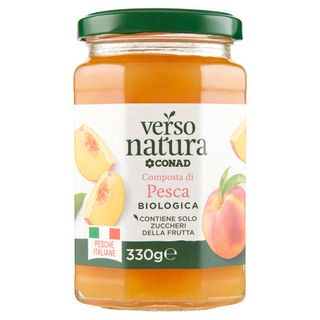 CONAD VERSO NATURA Composta di Pesca Biologica 330 g - 80037316