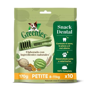 Greenies Snacks Dentales 100% Natural Petite Para Perros Pequeños 0.17Kg