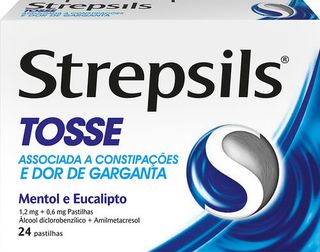 PASTILHAS STREPSILS TOSSE 24UN
