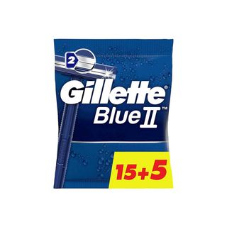 Maquina Desechable Gillette Blue Ii 15+5 Uds (130081)