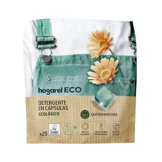 Detergente Mono Cápsula Eco Doypack Hogarel 20 Lavados (285727)