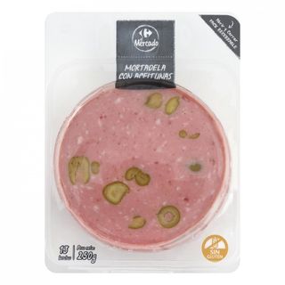 Mortadela Con Aceitunas Carrefour Lonchas 250 Gr.