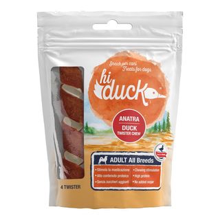 Hi duck snack dog twister anatra 140g