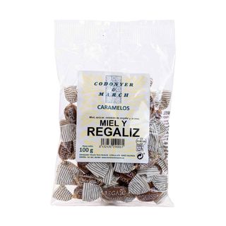 Caramelos con miel y regaliz 100g Codonyer & March