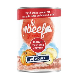 Hi beef dog adult lattina 400g manzo con zucca e patate