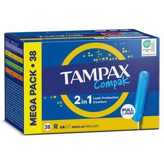 Tampón Compak Regular Tampax Caja 38 Unidades