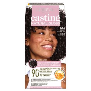 Casting Natural Gloss Farba do włosów, 123 Czerń Ganache