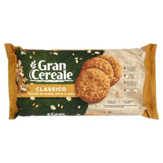 Gran Cereale Biscotti Gran Cereale Classico Fiocchi di Avena Farro Orzo Tubo 500 g
