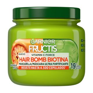 Fructis Mascarilla Vitamin C Force Hair Bomb Biotina - Garnier - 320 ml 3600542542807
