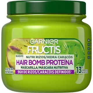 Garnier Fructis Nutri Rizos Hair Bomb Proteína Mascarilla Capilar Nutritiva Con Aceite De Pistacho 320 Ml
