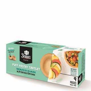 3 TOQUES Tartaleta Hojaldre Para Rellenar 9 Unidades 112 G