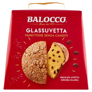 Balocco Glassuvetta Panettone Senza Canditi, 1 Pack