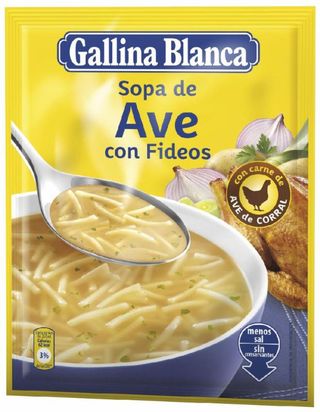 Sopa Con Fideos Ave Gallina Blanca 76G