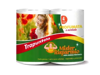Carta Igienica Mister Risparmio 4 Rotoli