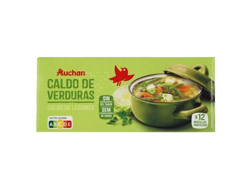 CALDO AUCHAN LEGUMES 12UN 120G