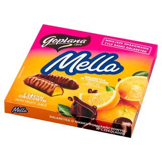 Goplana Mella Gelatina de chocolate sabor naranja 190 g