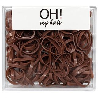 Oh My Hair Caja de 180 uds de Mini Gomas Elásticas - You Are The Princess - Marrón 8436586283353