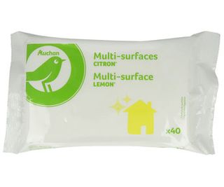 Toallitas Limpia Multisuper. Limon Auchan Economico 40 Uds.