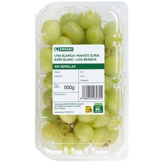 Uva Blanca Sin Semilla, Cubeta 500 Gr. (17778762)