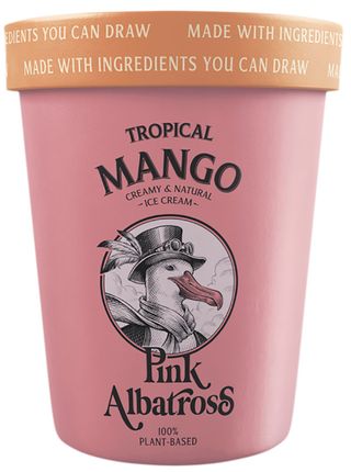 Pink Albatros Helado Sabor Tropical Con Mango 480 Ml