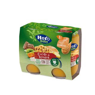 Tarrito Recetas Caseras Cocido Con Ternera Hero 2X190Gr (130097)