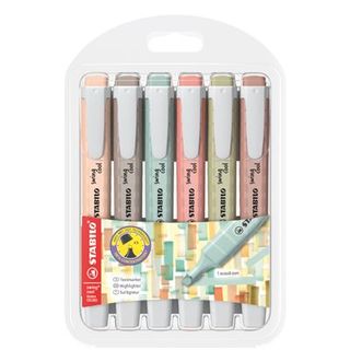 Estuche De 6 Stabilo Swing Cool Naturecolors (4006381619998)