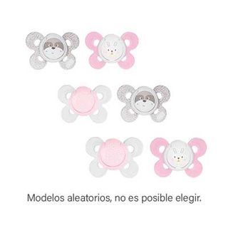 Chupete Physio Comfort Silicona Niña 0-6M 2 Un Surtido Chicco (8058664082490)