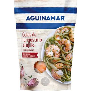 AGUINAMAR Colas De Langostino Peladas Al Ajillo (18Ud Aprox)
