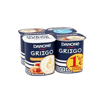 Yogur Danone Griego Caramelo 4 Uds.