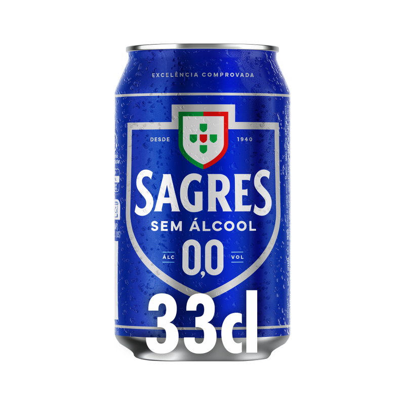 Sagres Cerveja sem Álcool 0.0% 33cl