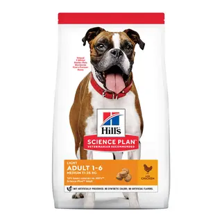 Hill'S Science Plan Adult Light Medium Pollo Pienso Para Perros 2.5Kg