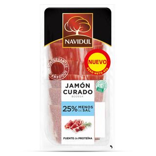 Jamón Curado Reducido En Sal Navidul Sobre 45 G