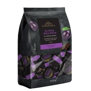 Biedronka Premium Śliwka węgierka w czekoladzie, 250 g