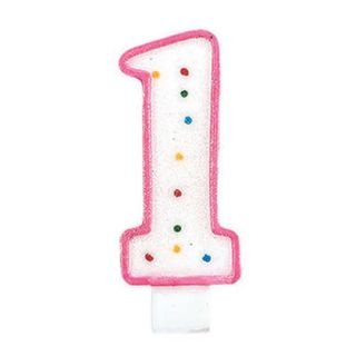 Vela Aniversario 9,5 Cm Nº 1