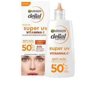 Delial Super UV Vitamina C FPS50+ Crema Facial Fluida Anti-Manchas - Garnier - SPF 50+ 40ML 3600542573764
