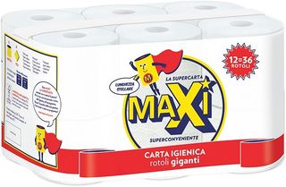 MAXI CARTA IGIENICA 12 MAXI ROTOLI   CRC1126
