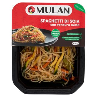 Mulan Spaghetti di Soia con verdura mista 200 g