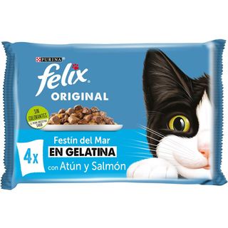 Felix Seleccion Pescados Sobres En Gelatina Para Gatos - Multipack 0.34Kg