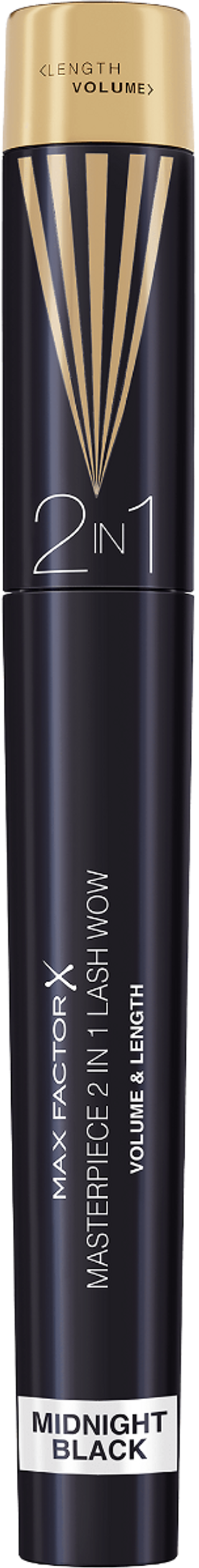 Max Factor Masterpiece 2in1 Lash Wow Mascara Midnight Black
