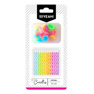 Oh Yeah!! Vela Espiral 24 Ud