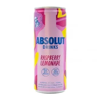 Vodka Absolut Raspberri Lemonade Lata 25 Cl.