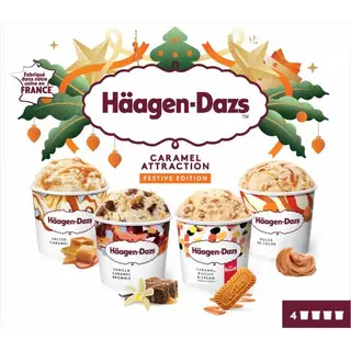 Mini Cups De Caramelo Collection Haagen Dazs, 4 Uds, Caja 321 G