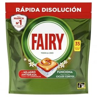 Lavavajillas A Máquina En Pastillas Naranja Fairy 35 Ud.