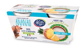 Yogurt magro all'ananas