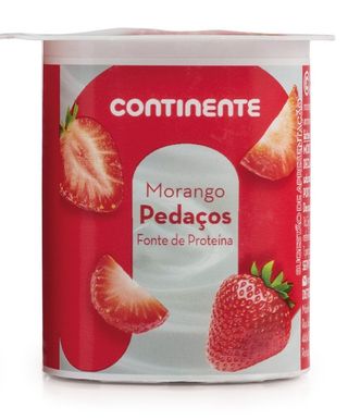 Iogurte Pedaços Morango Continente (emb. 125 gr)