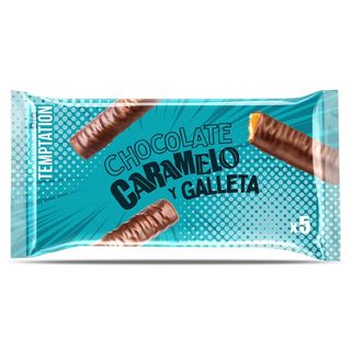 Barrita de Chocolate Caramelo y Galleta Dia Bolsa 290 Gr.
