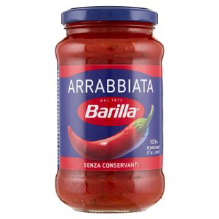 Barilla Sugo Arrabbiata Pomodoro e Peperoncino con 100% Pomodoro Italiano Condimento per Pasta 400g